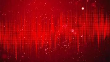 Red halftone vector abstract background on black theme motion video. Seamless 4K Ultra HD animated abstract background video