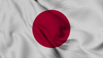 japanische flagge nahtlose schleifenanimation. die Nationalflagge von Ecuador. Video des 3D-Hintergrunds der Flaggenstoffoberfläche in ausgezeichneter Qualität