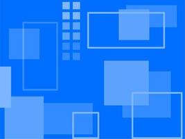 Blue abstract background with square pattern vector