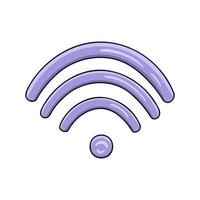 icono wifi. ilustración para impresión, fondos, cubiertas y embalaje. la imagen se puede utilizar para tarjetas de felicitación, carteles, pegatinas y textiles. aislado sobre fondo blanco. vector