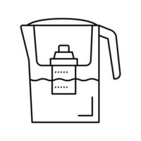 domestic filter water line icon vector illustration