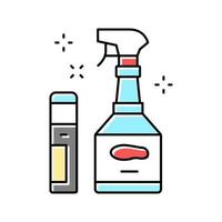 sole cleaner shoe care color icon vector illustration