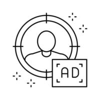 ilustración de vector de icono de línea de orientación nítida