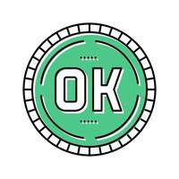 ok quality color icon vector illustration