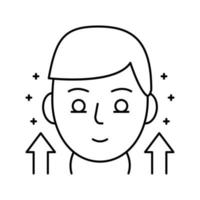 hypothyroidism endocrinology line icon vector illustration