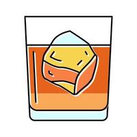 whiskey beverage drink color icon vector illustration