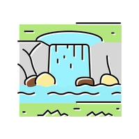 water features color icon vector illustration
