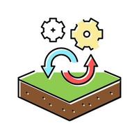 transfer to another purpose of premises color icon vector illustration