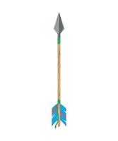 Vector illustration of Arrow with Feathers