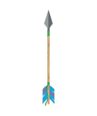 Vector illustration of Arrow with Feathers