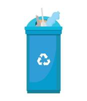 Vector illustration of Trash Bin