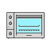 ilustración de vector de icono de color de aparato de horno