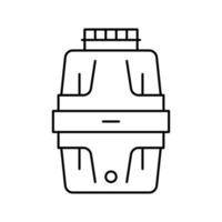 garbage disposal line icon vector illustration