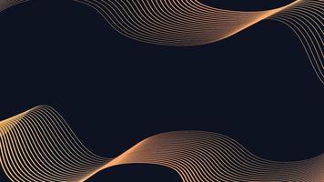 Abstract golden wave background vector