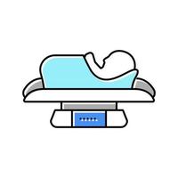 baby weight scale tool color icon vector illustration