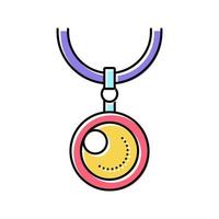 pendants jewellery color icon vector illustration
