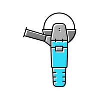 grinder tool repair color icon vector illustration