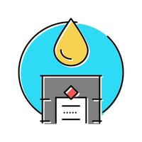 industrial oil production color icon vector illustration