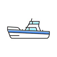 game boat color icon vector illustration