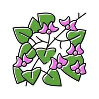ilustración de vector de icono de color de frijol jacinto