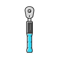 torque wrench tool color icon vector illustration