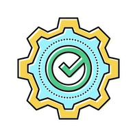 service quality color icon vector illustration