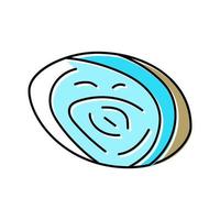 abalone sea shell beach color icon vector illustration