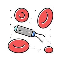 nanorobotics modern technology color icon vector illustration