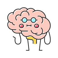 brain health color icon vector illustration