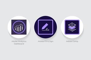 Adobe Analytics Dashboard, Fill and sign, Comp logos vector
