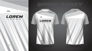 diseño de camiseta deportiva de camisa blanca vector