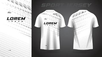 diseño de camiseta deportiva de camisa blanca vector