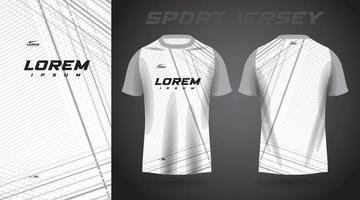 diseño de camiseta deportiva de camisa blanca vector