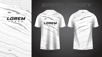 diseño de camiseta deportiva de camisa blanca vector