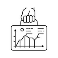 strategy development line icon vector illustration