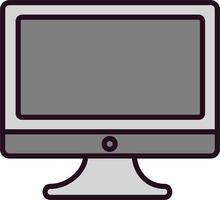 Monitor Screen Vector Icon