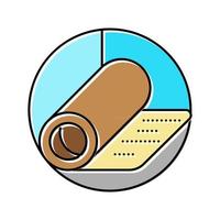 underlay for parquet board color icon vector illustration