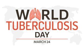 World tuberculosis Day concept. Human lungs and Earth map isolated on white background. World pneumonia day. Examine and check your lungs.  Vector illustration in flat style