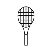 raqueta de tenis línea icono vector ilustración