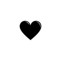 en forma de corazón símbolo de icono de amor para pictograma, ilustración de arte, aplicaciones, sitio web, día de San Valentín, logotipo o elemento de diseño gráfico. ilustración vectorial vector