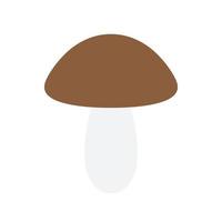 Vector flat mushroom