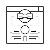 link estimation line icon vector illustration