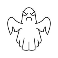 ghost in amusement park line icon vector illustration