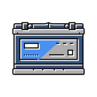 enhanced flooded battery efb color icon vector illustration