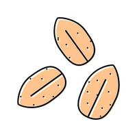 Brown rice seeds. Whole grain rice 3206503 Vector Art at Vecteezy