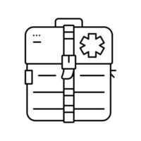 medical kit line icon vector illustration