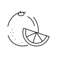 orange aromatherapy line icon vector isolated illustration