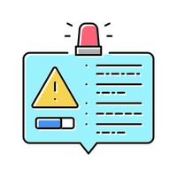 important information color icon vector illustration