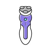 electric shaver device color icon vector illustration