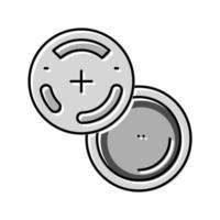 lr44 button battery color icon vector illustration